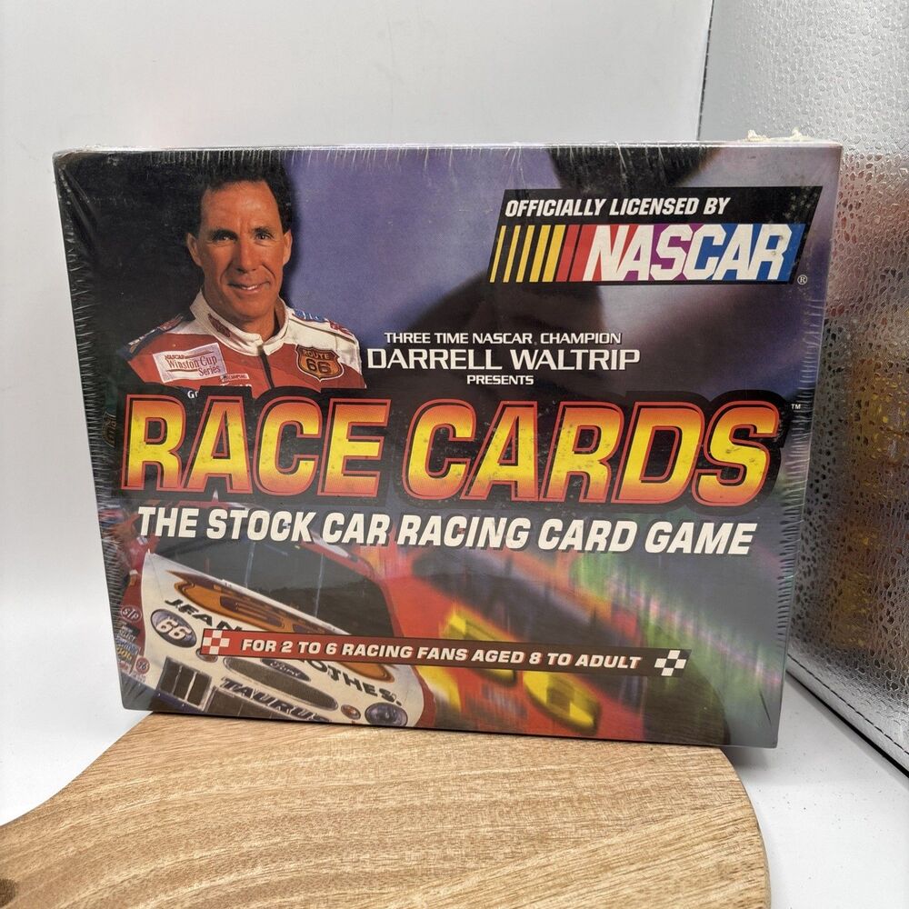 1999 Nascar Darrell Waltrip Stock Car Racing Card Game 2-6 Players NIB Sealed